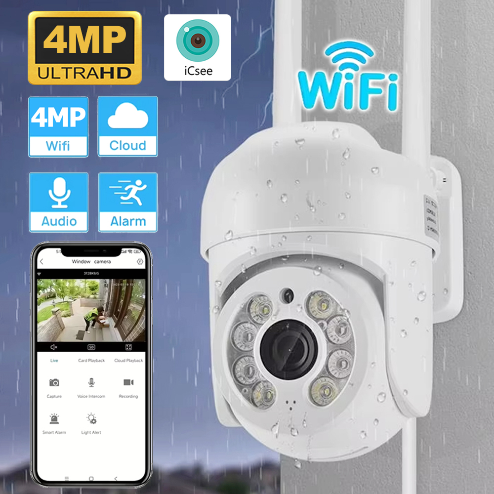 Smart Home Windows App - Kamera Keamanan Nirkabel PTZ ICsee 4MP