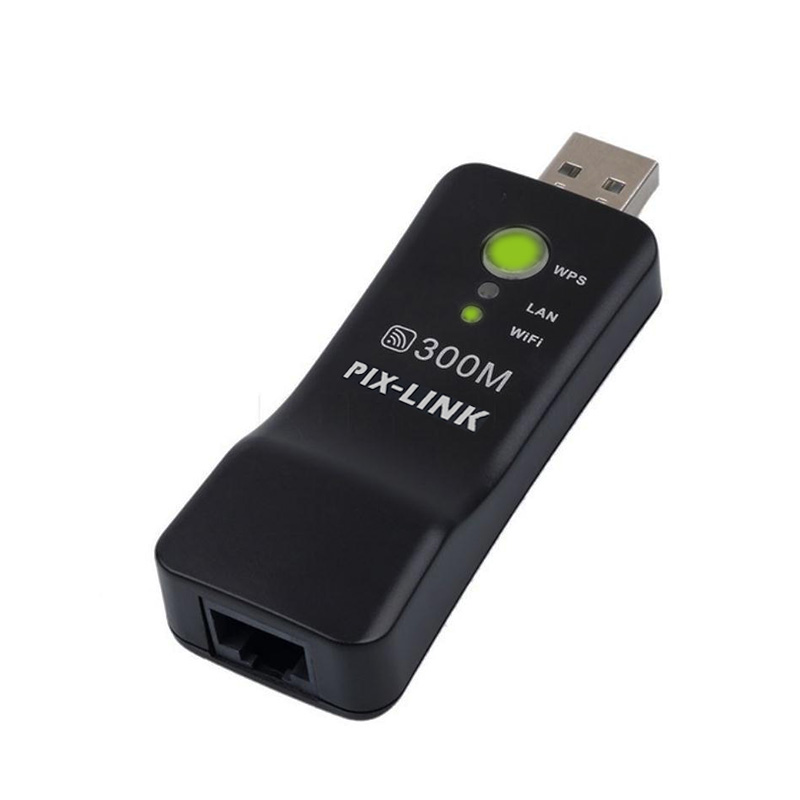 Smart Home Network Rack - PIXLINK adaptor Wifi 300Mbps nirkabel USB