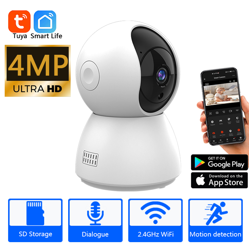 Smart Home Os - Kamera pengawas Mini WiFi HD 4MP