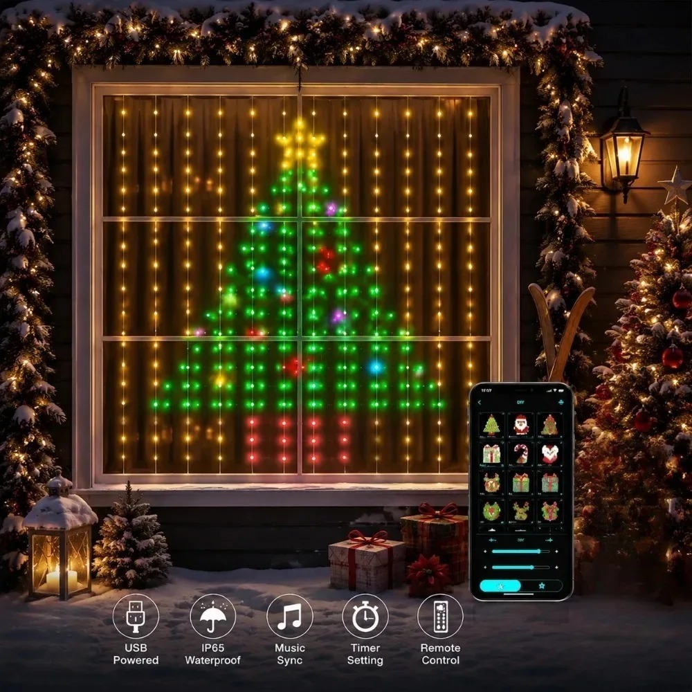 Smart Home Controller - Lampu Tirai LED Pixel dengan Kontrol