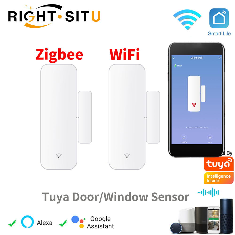 Smart Home Networking - Sensor Kontak Jendela Pintu Tuya WiFi