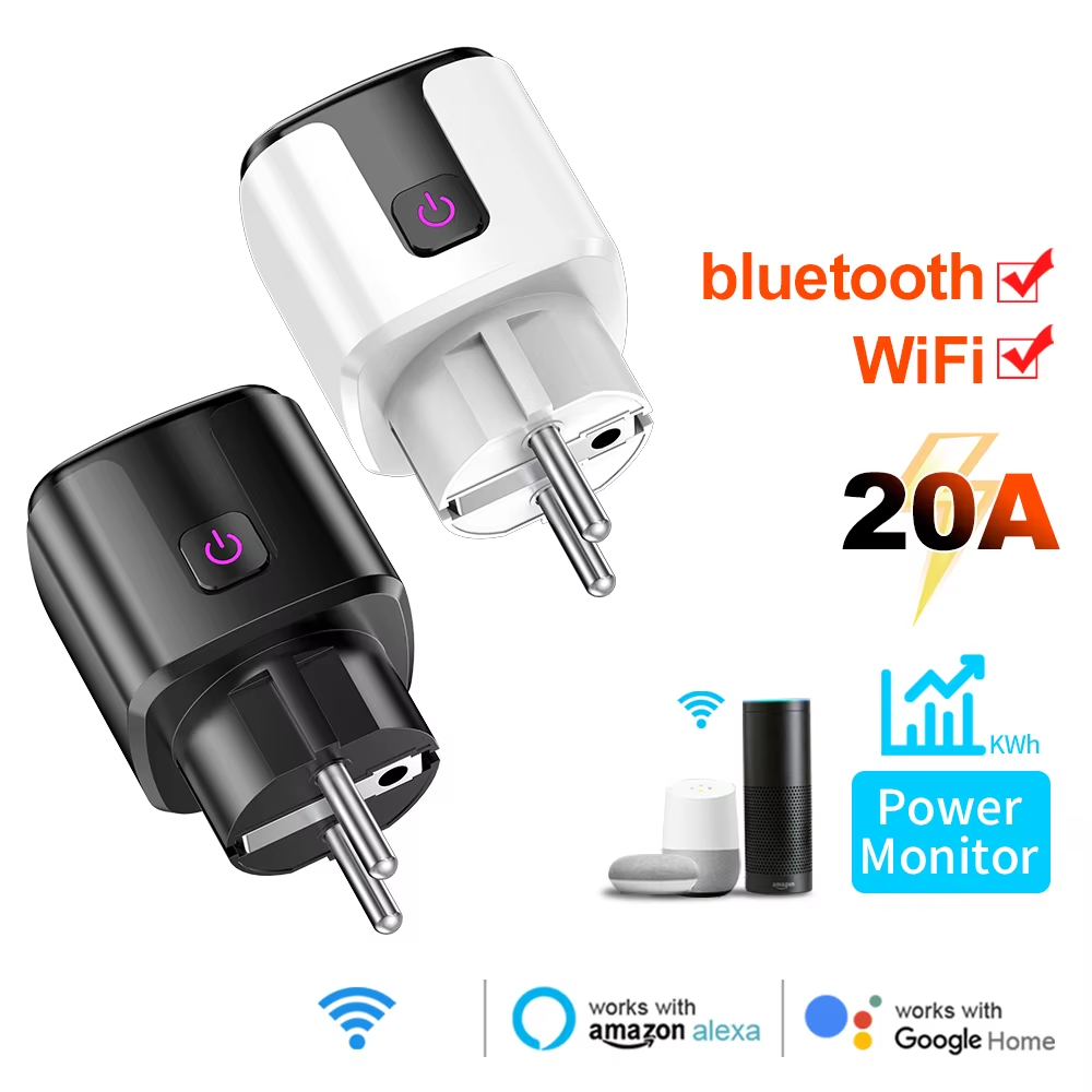 Smart Home Setup - Soket WiFi+Bluetooth Smart 20A EU Plug