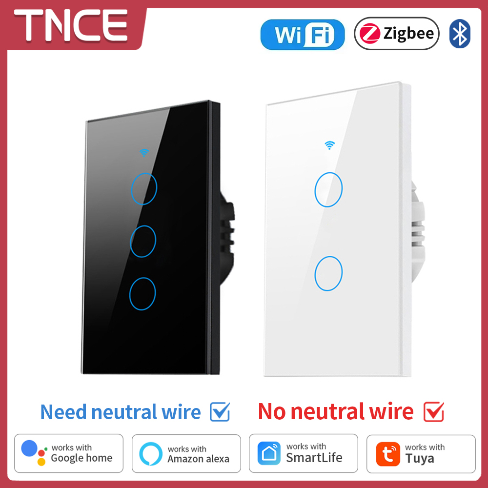 Smart Home Networking - TNCE Tuya WiFi/Zigbee saklar lampu pintar,