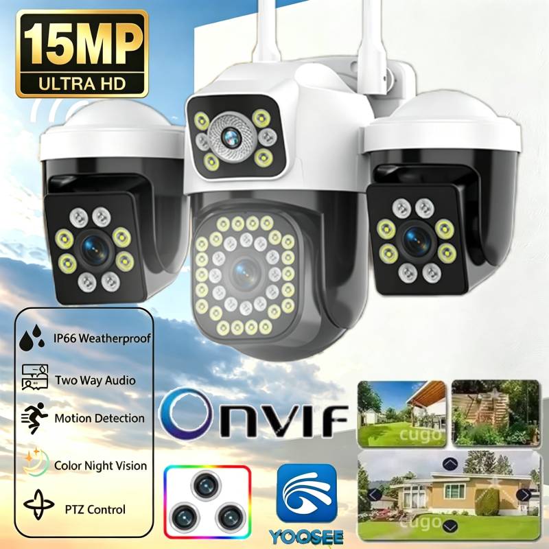 Smart Home Windows App - Kamera Keamanan Luar Ruangan PTZ 15MP