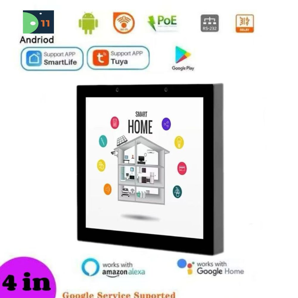 Smart Home Os - Panel Kontrol Tablet POE 4 Inci