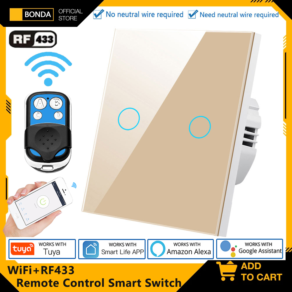 Smart Home Networking - Tuya EU WiFi + RF433 Sakelar