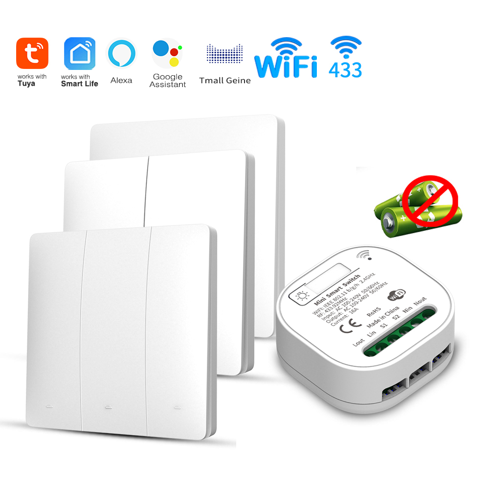 Smart Home Networking - Sakelar Lampu Pintar Tuya WiFi Bertenaga
