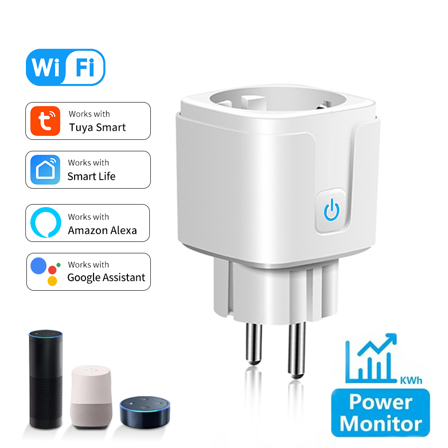 Smart Home Elements - Soket pintar Tuya colokan pintar EU