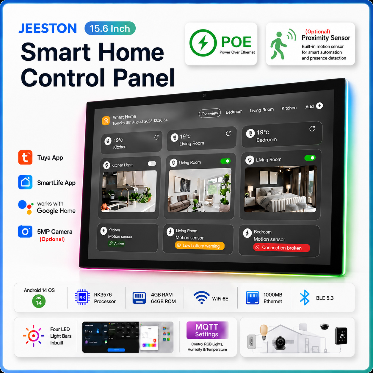 Smart Home Wiz - Panel Sentuh Kontrol Rumah Pintar Dalam