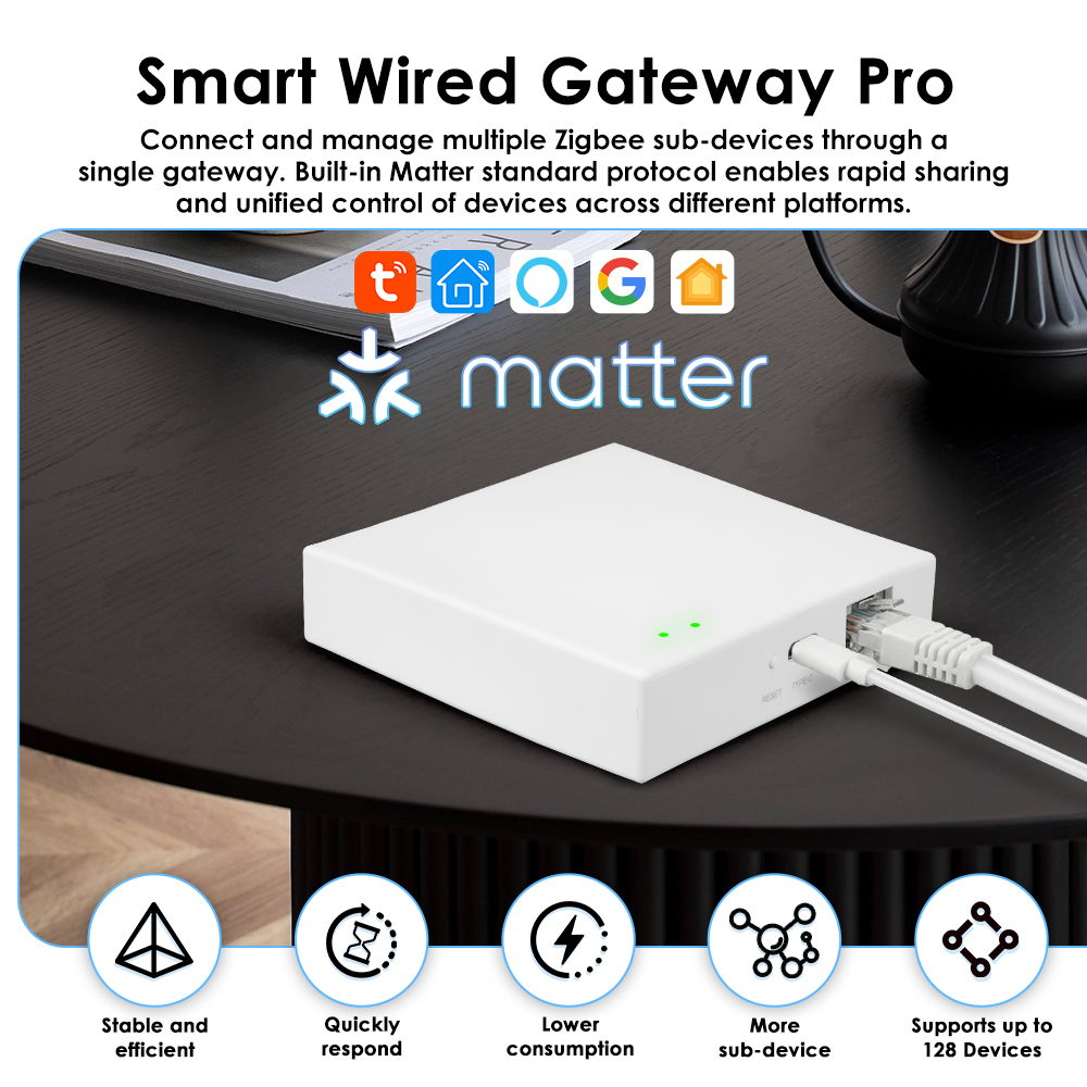 Tuya Zigbee Matter Wired Gatew - Smart Home Offline System ulasan dan harga