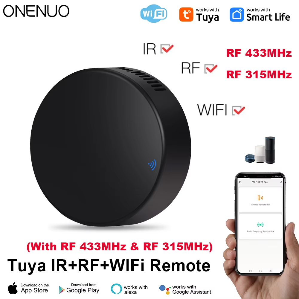 Tuya WiFi RF IR Remote Control - Smart Home Setup ulasan dan harga