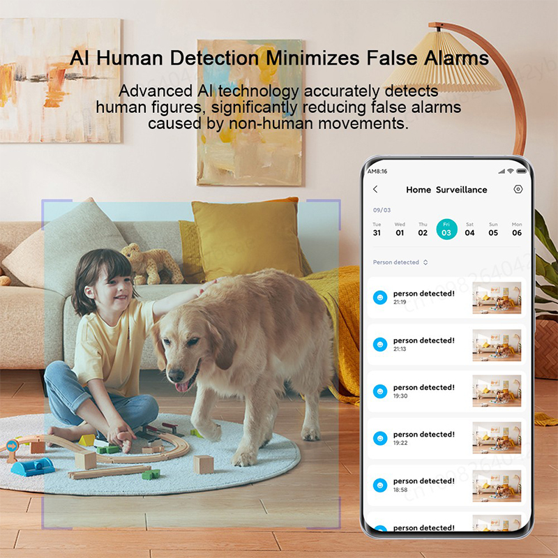 Kamera Wifi Cerdas Keamanan Ru - Smart Home Network Rack ulasan dan harga