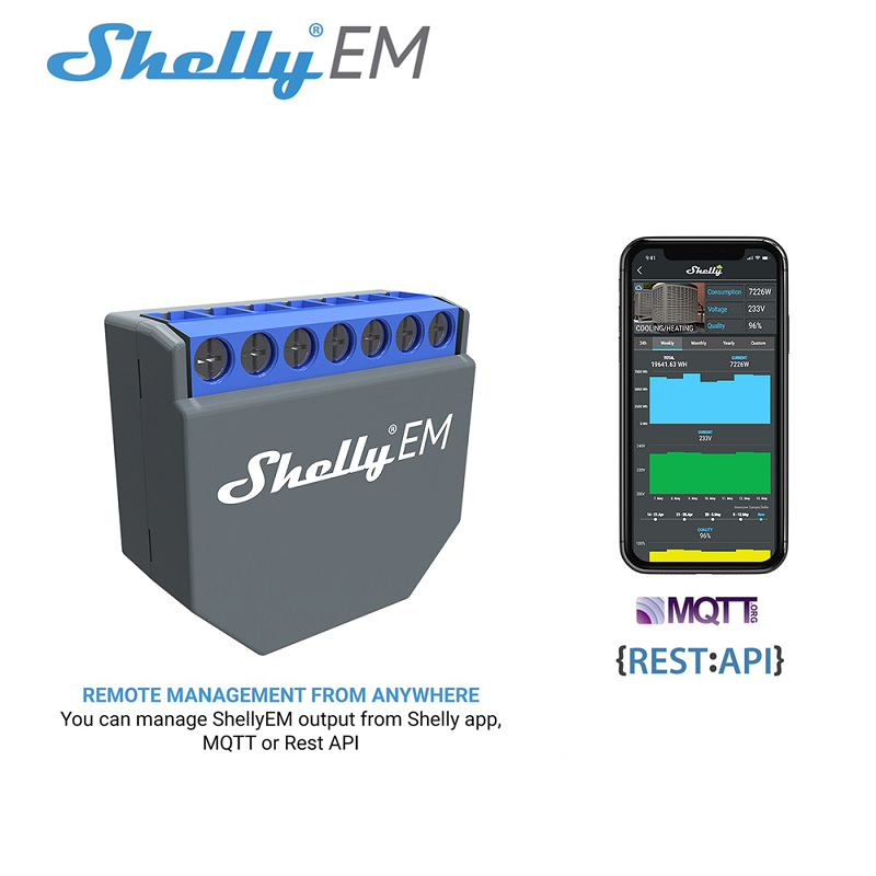 SHELLY EM Wifi Smart Life Cont - Smart Home Controller ulasan dan harga