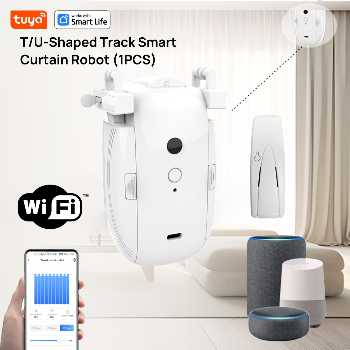 Robot tirai WiFi cerdas Tuya ( - Smart Home Setup ulasan dan harga