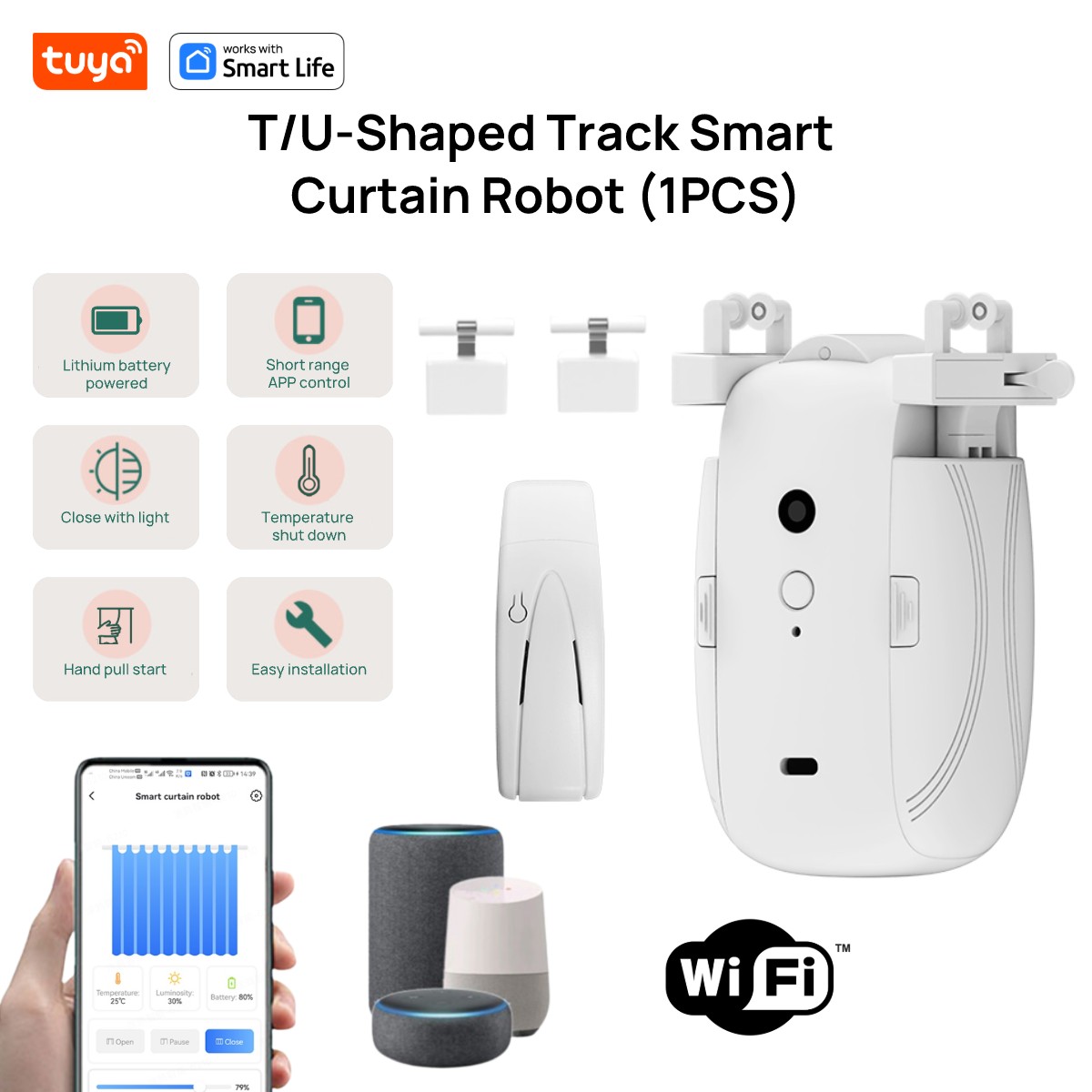 Robot tirai WiFi cerdas Tuya ( - Smart Home Setup ulasan dan harga
