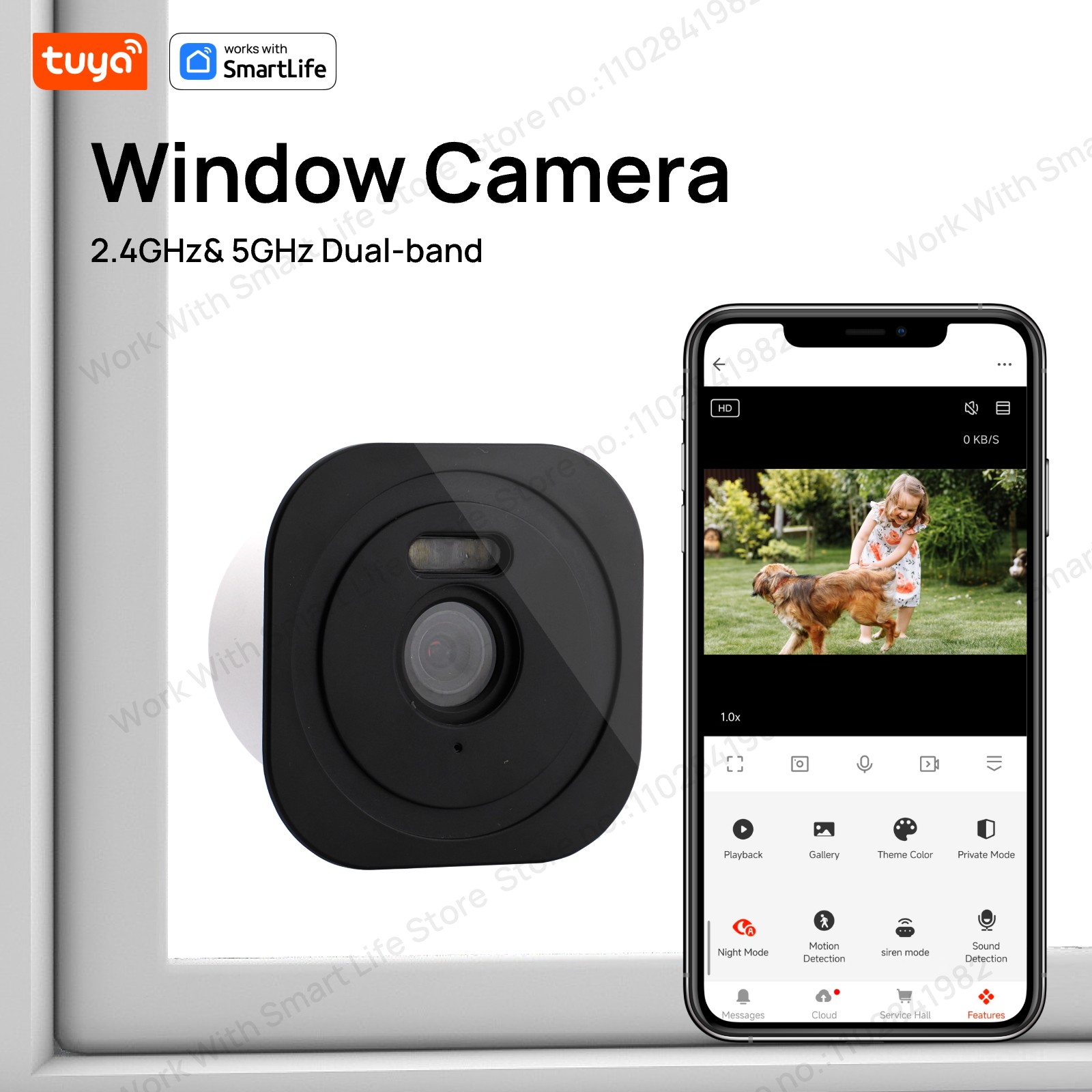 Kamera Jendela Tuya 3MP 2K, Ka - Smart Home Os ulasan dan harga