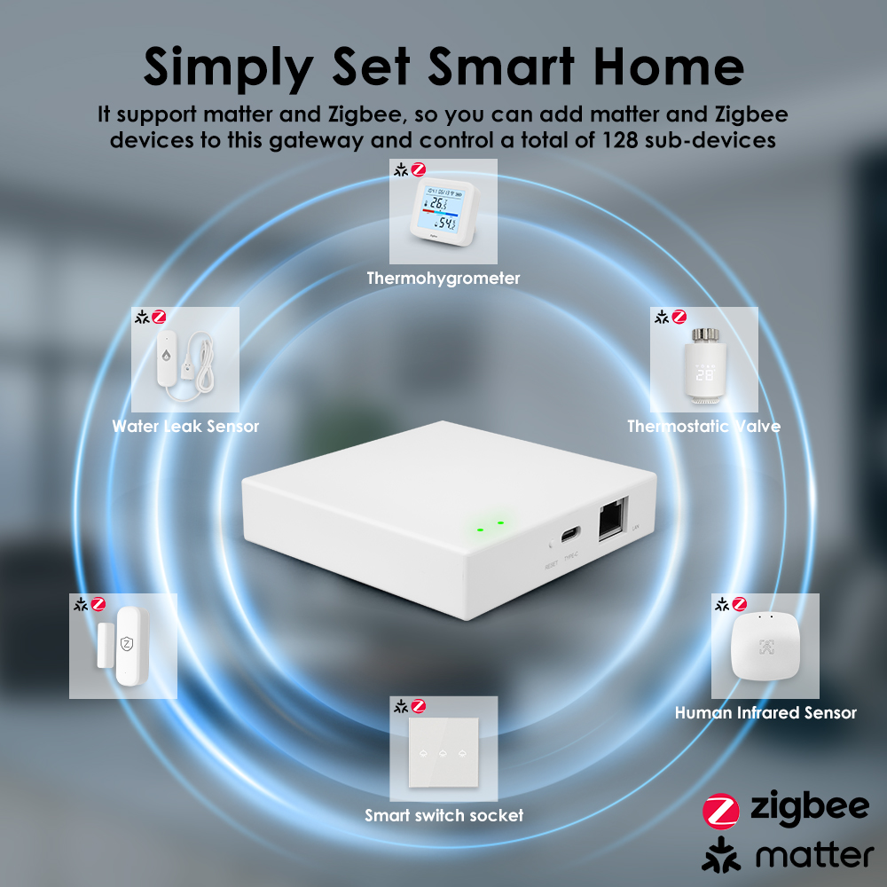 Tuya Zigbee Matter Wired Gatew - Smart Home Offline System ulasan dan harga