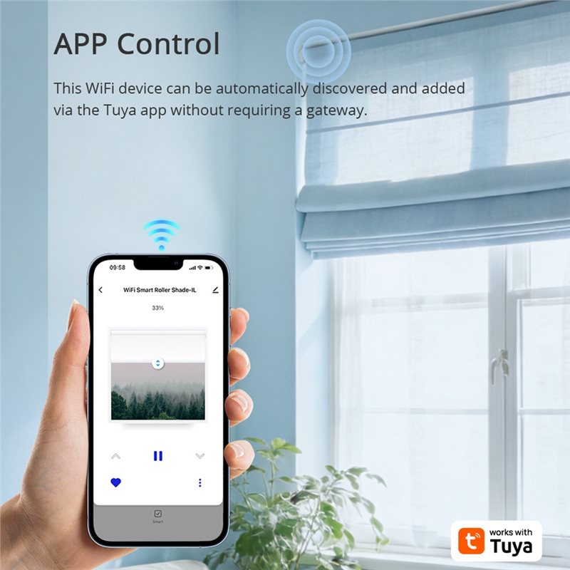 [NEW!A08R】 Motor Tirai Gulung  - Smart Home Youtube ulasan dan harga