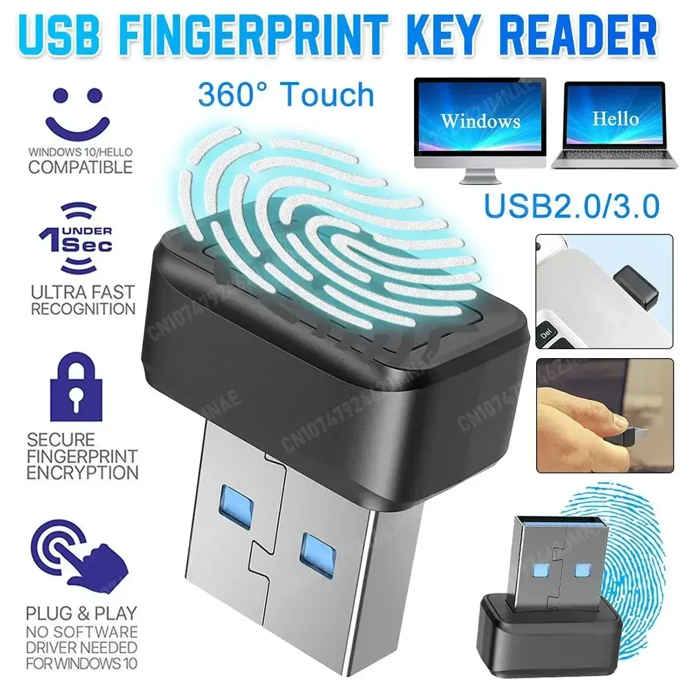 Kunci Sidik Jari Biometrik USB - Smart Home Login ulasan dan harga