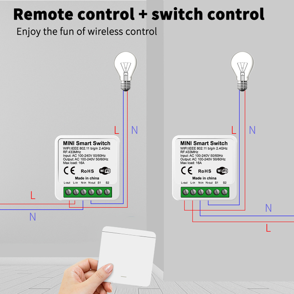 Sakelar Lampu Pintar WiFi Tuya - Smart Home Networking ulasan dan harga