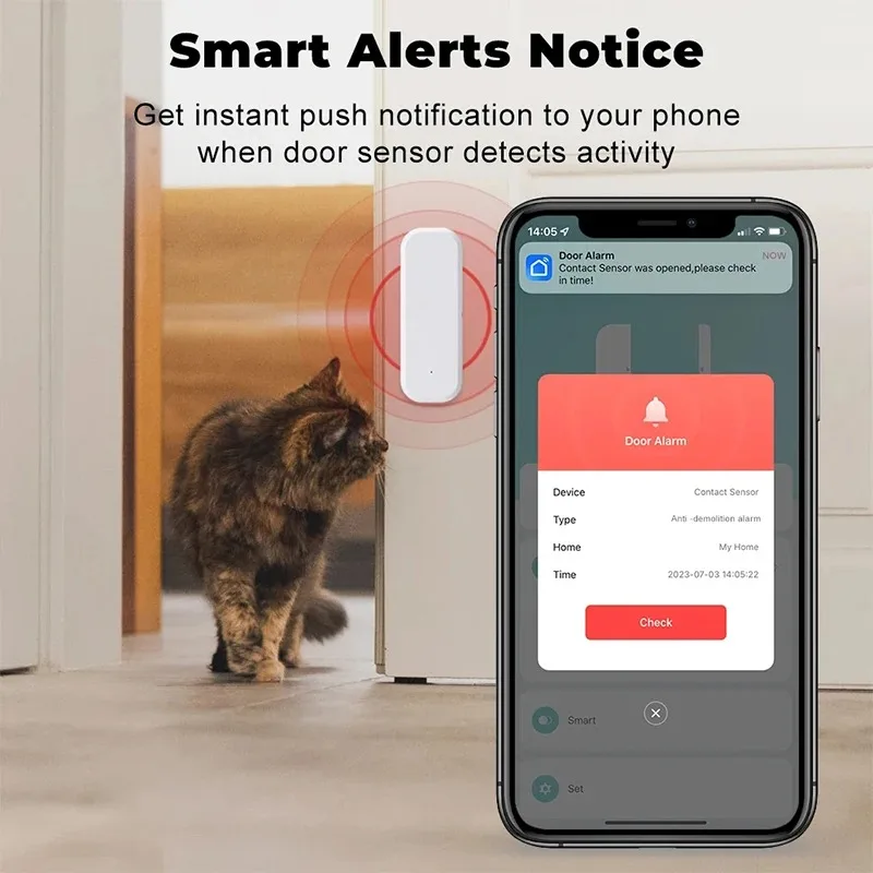 Tuya WiFi Sensor Jendela Pintu - Smart Home Setup ulasan dan harga