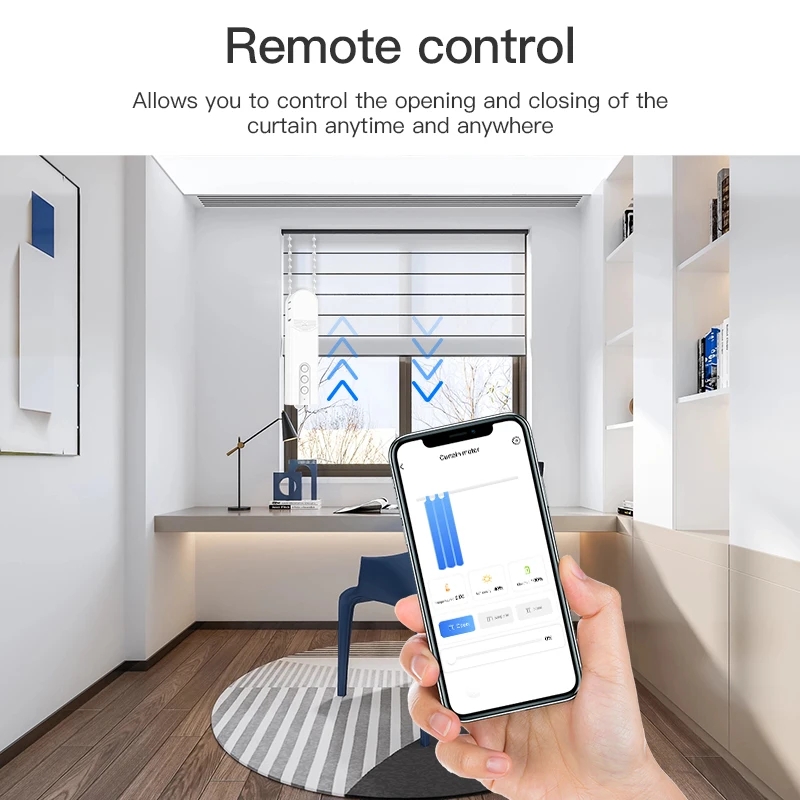 Tirai Pintar Bermotor untuk Zi - Smart Home Elements ulasan dan harga
