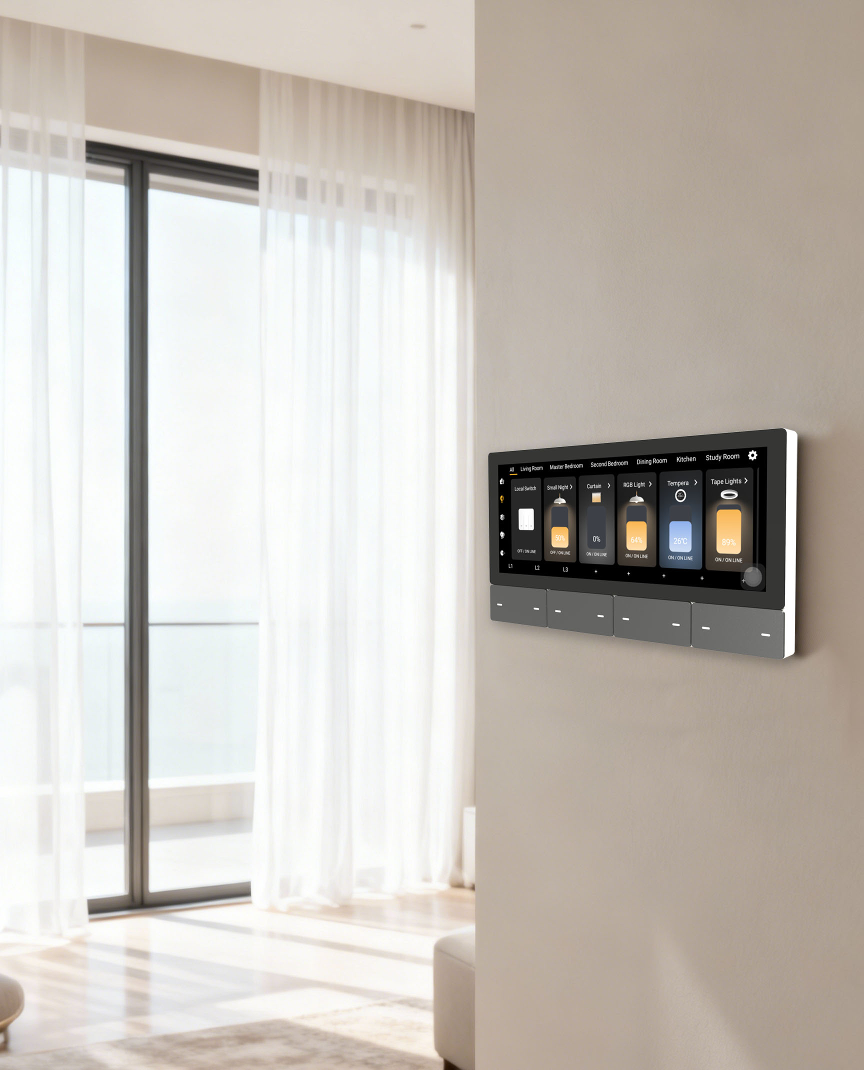 F5 Tuya UK Pemutar Musik Layar - Smart Home Controller ulasan dan harga