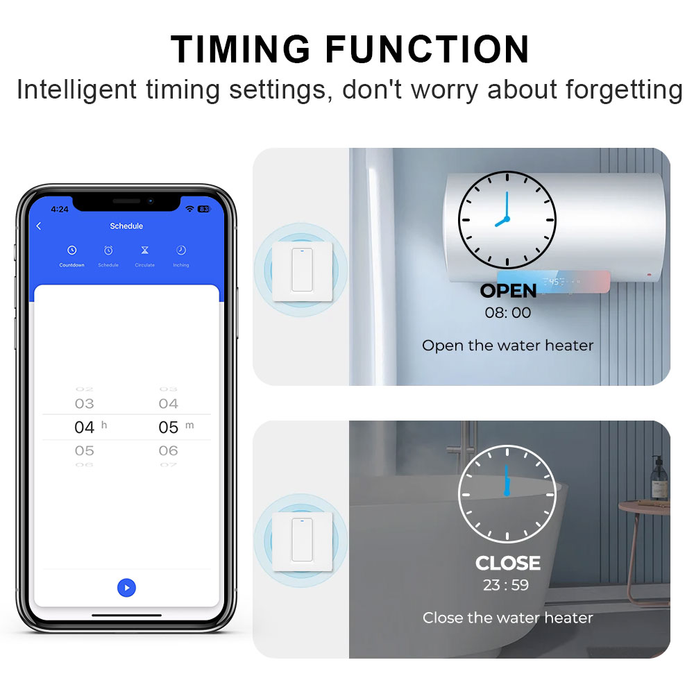Sakelar Pemanas Air Pintar/Kon - Smart Home Networking ulasan dan harga