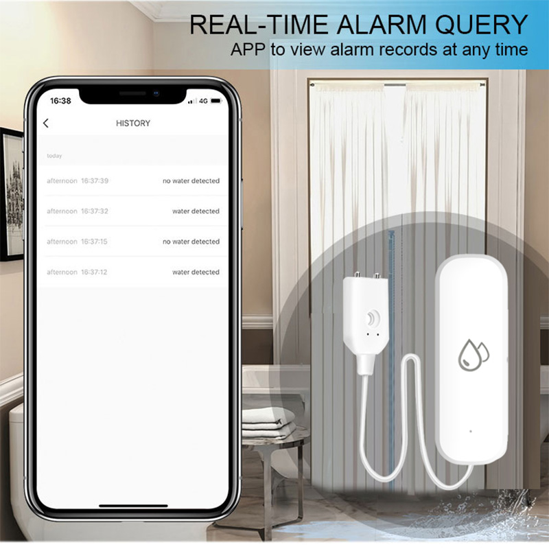 Sensor Alarm Kebocoran Air WiF - Smart Home Wiz ulasan dan harga