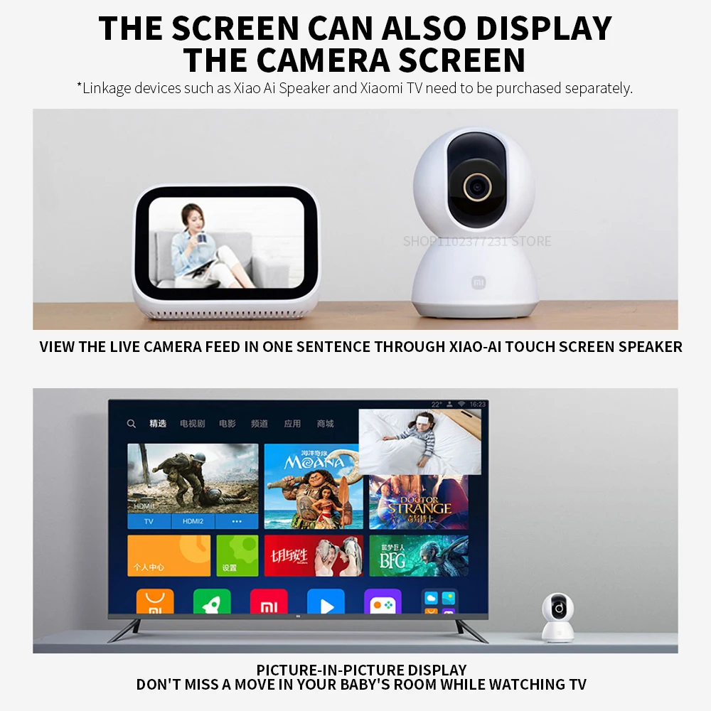 Xiaomi 360° °   Kamera Keamana - Smart Home Os ulasan dan harga
