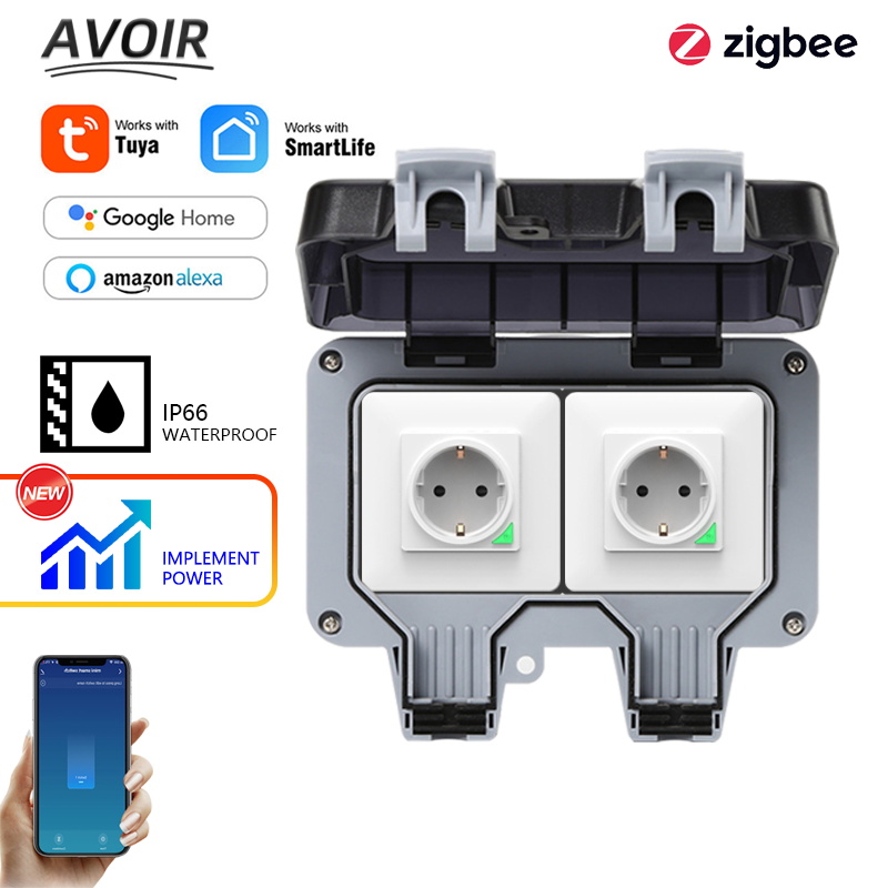 Avoir Tuya Zigbee soket listri - Smart Home Elements ulasan dan harga