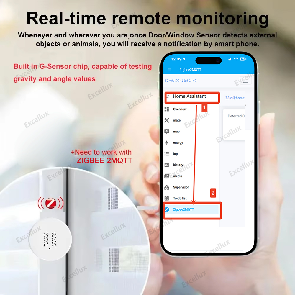 Zigbee 3.0 Sensor Getaran Pint - Smart Home Setup ulasan dan harga