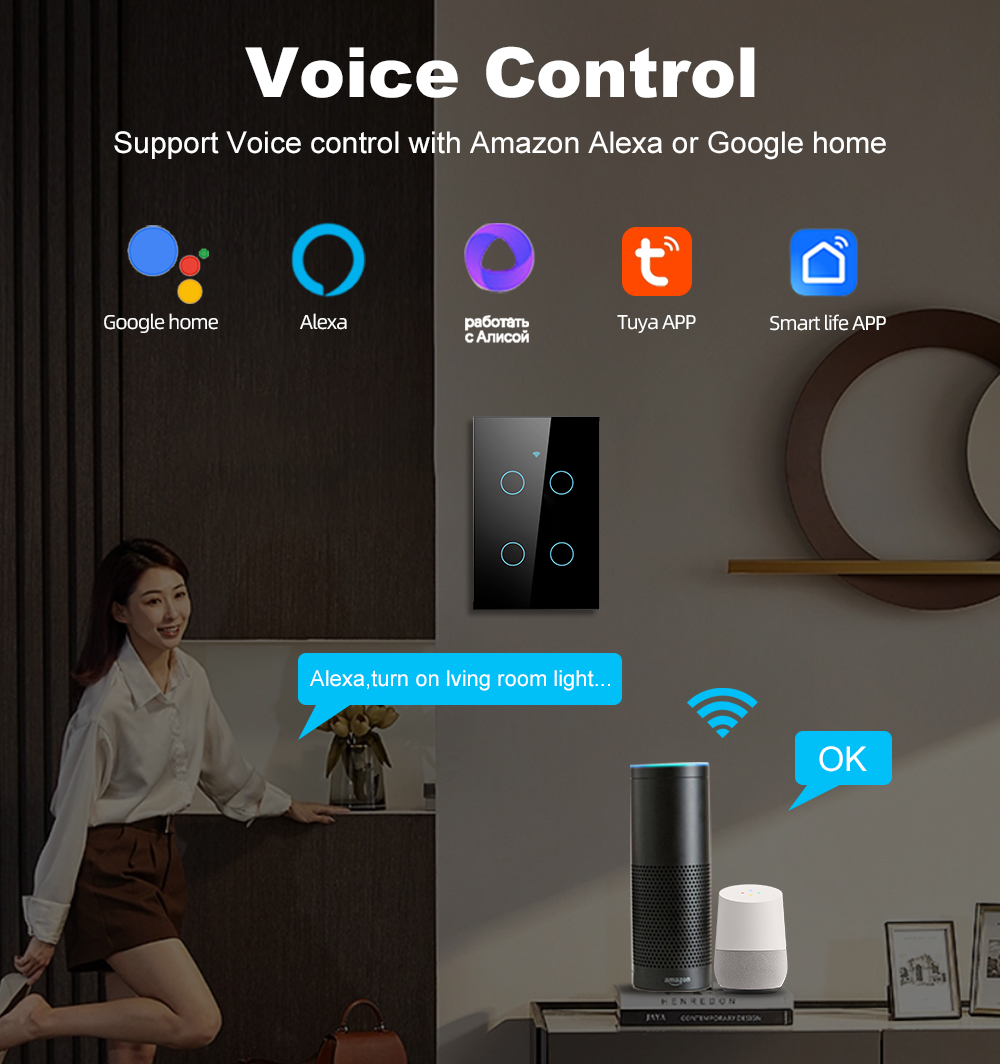 Smart Life Wifi+Bluetooth Touc - Smart Home Wiz ulasan dan harga