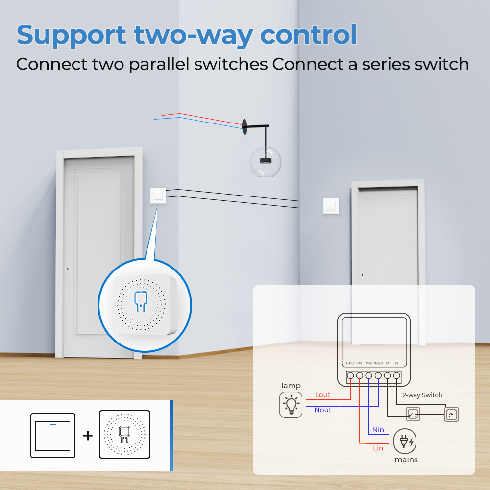 Zigbee / WiFi saklar pintar de - Smart Home Elements ulasan dan harga
