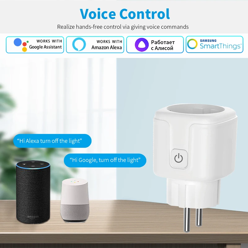 Soket pintar Tuya colokan pint - Smart Home Elements ulasan dan harga